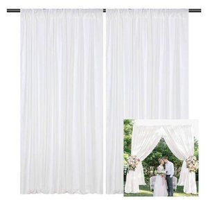 10 x 10 Feet White Backdrop Fabric Photo Background Wedding Panels